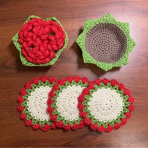 Red Rose Coasters 🌹